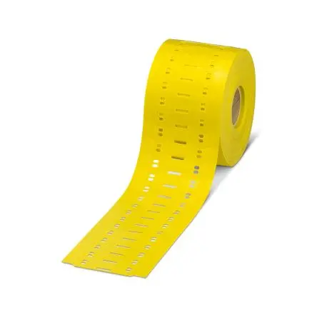 Produktfoto 1 von Phoenix Contact WMTB HF (40X12)R YE Kabelmarkierung, Kabelbinder, Gelb, Ø 6mm - 136mm, 40mm x 12 mm, 1Pack Stück