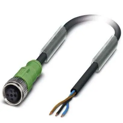 Produktfoto 1 von Phoenix Contact 0-PUR/M12FS, SAC-3P-10, 5-polig Sensor-Betätigungselementkabel, M12, Gerade Buchse 2 / Nicht