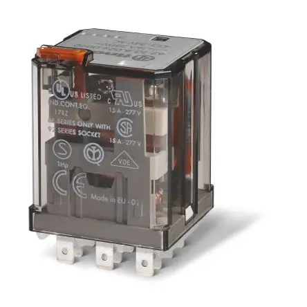 Produktfoto 1 von Finder 62 Relais 60V dc Spule Dreipoliger Umschalter 16A 2.8 kΩ 1.3 W