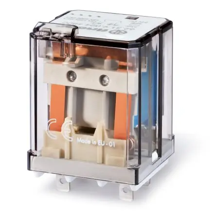 Produktfoto 1 von Finder 62 Leistungsrelais 12V dc Spule 1-poliger Umschalter 16A 110 Ω 1.3 W