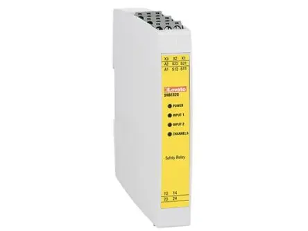 Produktfoto 1 von Lovato SRB Sicherheitsrelais 24V ac/dc, 2 Sicherheitskontakte, 2 Hilfsschalter, Automatisch EN/BS 81-20, EN/BS 81-50,