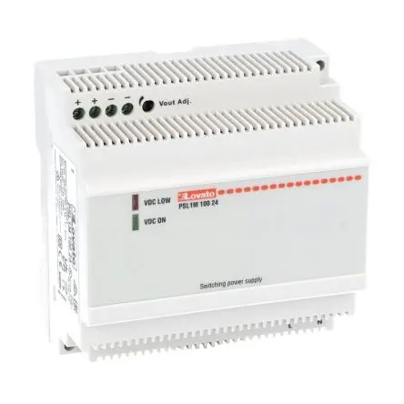 Produktfoto 1 von Lovato PSL DIN-Schienen Netzteil Spannungsversorgung 375V ac AC / 4.2 A 24V dc DC 100 W
