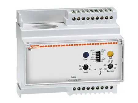 Produktfoto 1 von Lovato RMT Erdschlussrelais 50 to 60 Hz, 0.25 to 2.5 A 1-poliger Umschalter Ausgang Taste