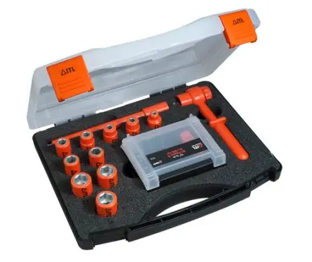 Produktfoto 1 von ITL Insulated Tools Ltd Steckschlüsselsatz und Bit-Satz 1/4 in Vierkant Sechskant 1/4 in VDE 1000V zugelassen 24-teilig