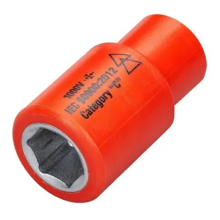 Produktfoto 1 von ITL Insulated Tools Ltd 1/4 in 6-Kant Buchse SW 4 mm Vierkant VDE 1000V zugelassen x 41mm