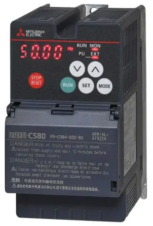 Produktfoto 1 von Mitsubishi Electric FR-CS80 3-Phasen Frequenzumrichter 0.75 kW 480V ac 4.2 A 120Hz