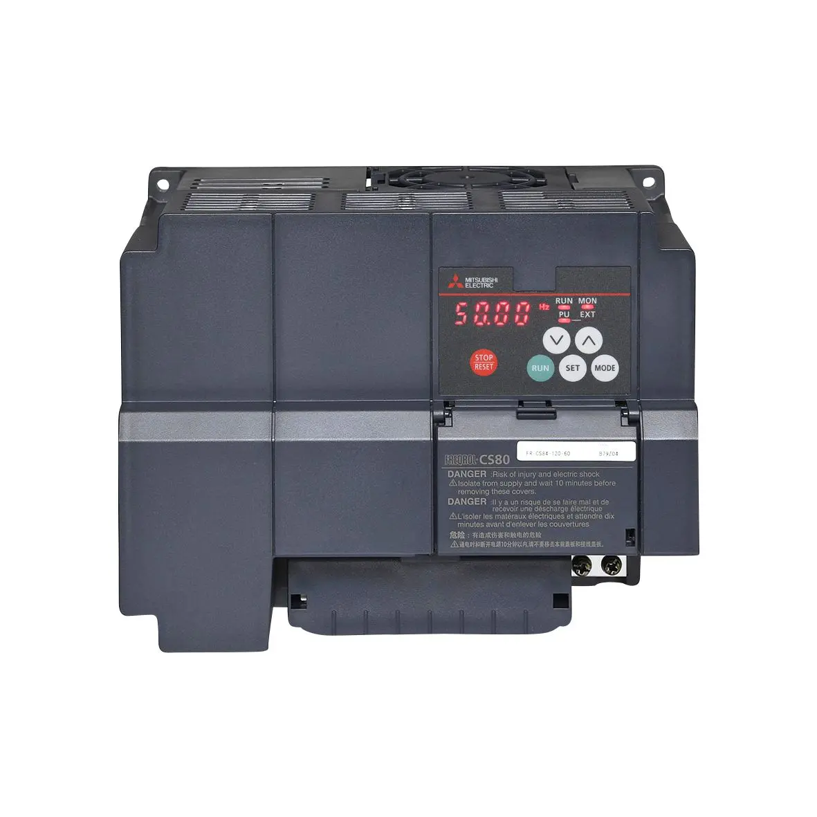 Produktfoto 1 von Mitsubishi Electric FR-CS80 3-Phasen Frequenzumrichter 5.5 kW 480 V ac 4.2 A 120Hz