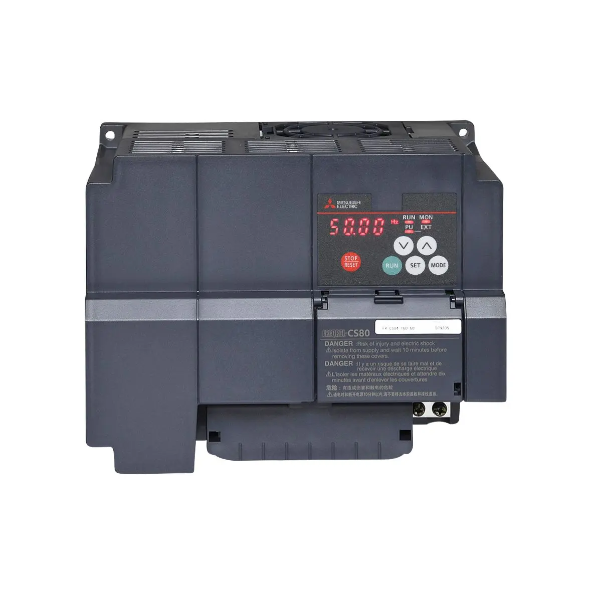 Produktfoto 1 von Mitsubishi Electric FR-CS80 3-Phasen Frequenzumrichter 7.5 kW 480 V ac 4.2 A 120Hz