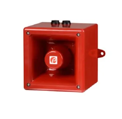 Produktfoto 1 von e2s A112N Elektronischer Signalgeber IP66 100 → 240 V 64-Ton ±3dB Rot, Weiß