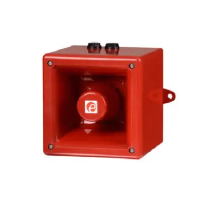 Produktfoto 1 von e2s A112N Elektronischer Signalgeber IP66 11,5 →54 V 64-Ton ±3dB Rot, Weiß