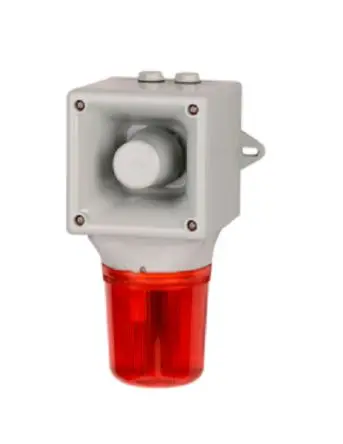Produktfoto 1 von e2s AB105LDA LED, Dauer, Filament/Warnsummer, Umdrehung-Licht LED-Signalleuchte 24V Gelb, Grün, Klar, Rot, Gelb, Blau