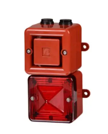 Produktfoto 1 von e2s AL100X Xenon, Stroboskop, Filament/Warnsummer-Licht Alarm-Leuchtmelder 24V Gelb IP66 Wand / 110 dB 110 dB @ 1m