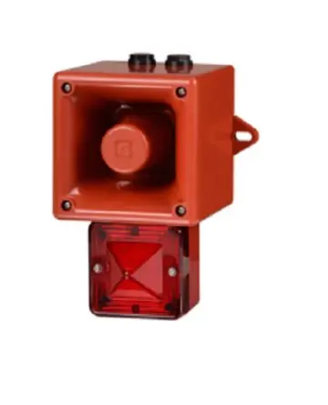 Produktfoto 1 von e2s AL105NX Xenon, Filament/Warnsummer, Stroboskop-Licht Beacon-Sounder-Kombination 24V Klar IP66 Wand / 113 dB 113 dB @