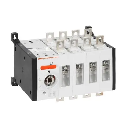 Produktfoto 1 von Lovato GLC Umschalter 4-polig Schraubanschlussklemme 690 kW Schwarz IP20, IP65