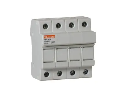 Produktfoto 1 von Lovato Sicherungshalter 10 x 38 mm FB01 FB01 32A 690V ac 3-polig