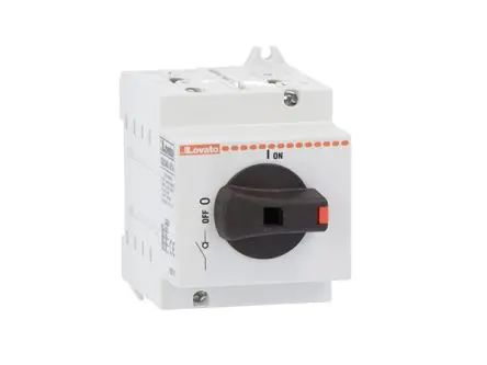 Produktfoto 1 von Lovato GD0 Trennschalter 4-polig DIN-Hutschiene 40A Schwarz IP20