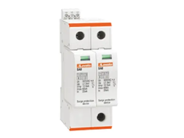 Produktfoto 1 von Lovato, Überspannungsschutz, 1-phasig, 1.5 kV 60 kA DIN-Hutschiene SA0
