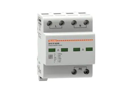 Produktfoto 1 von Lovato, Überspannungsschutz, 1-phasig, 1.4 kV 100 kA DIN-Hutschiene Monoblock SA1B