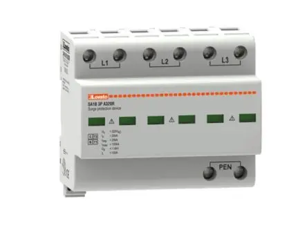 Produktfoto 1 von Lovato, Überspannungsschutz, 1-phasig, 1.4 kV 100 kA DIN-Hutschiene SA SA1B