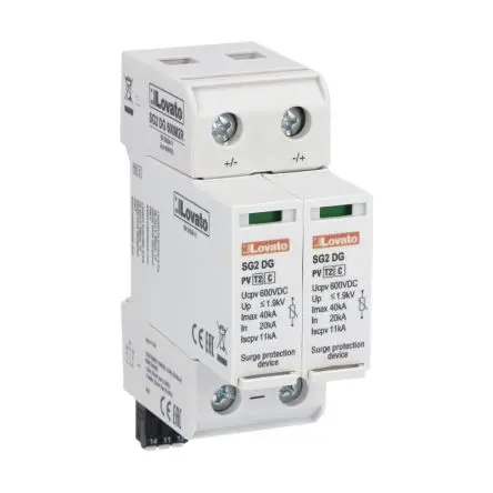 Lovato, Überspannungsschutz, 1-phasig, 1.9 kV 40 kA DIN-Hutschiene Type 2 SG2DG