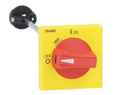 Produktfoto 1 von Lovato Rot, Gelb SM2 Handgriff abschließbar für Serien SM2R, SM3R 200 mm 3-fach abschließbar, IP65