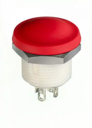 Produktfoto 1 von APEM IX Druckschalter Rot Tastend Panel Ø 2 x 8 mm, SPST / 2A 28 V dc, IP67, IP69K