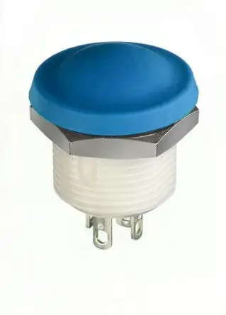 Produktfoto 1 von APEM IX Druckschalter Blau Tastend Panel Ø 2 x 8 mm, SPST / 2A 28 V dc, IP67, IP69K