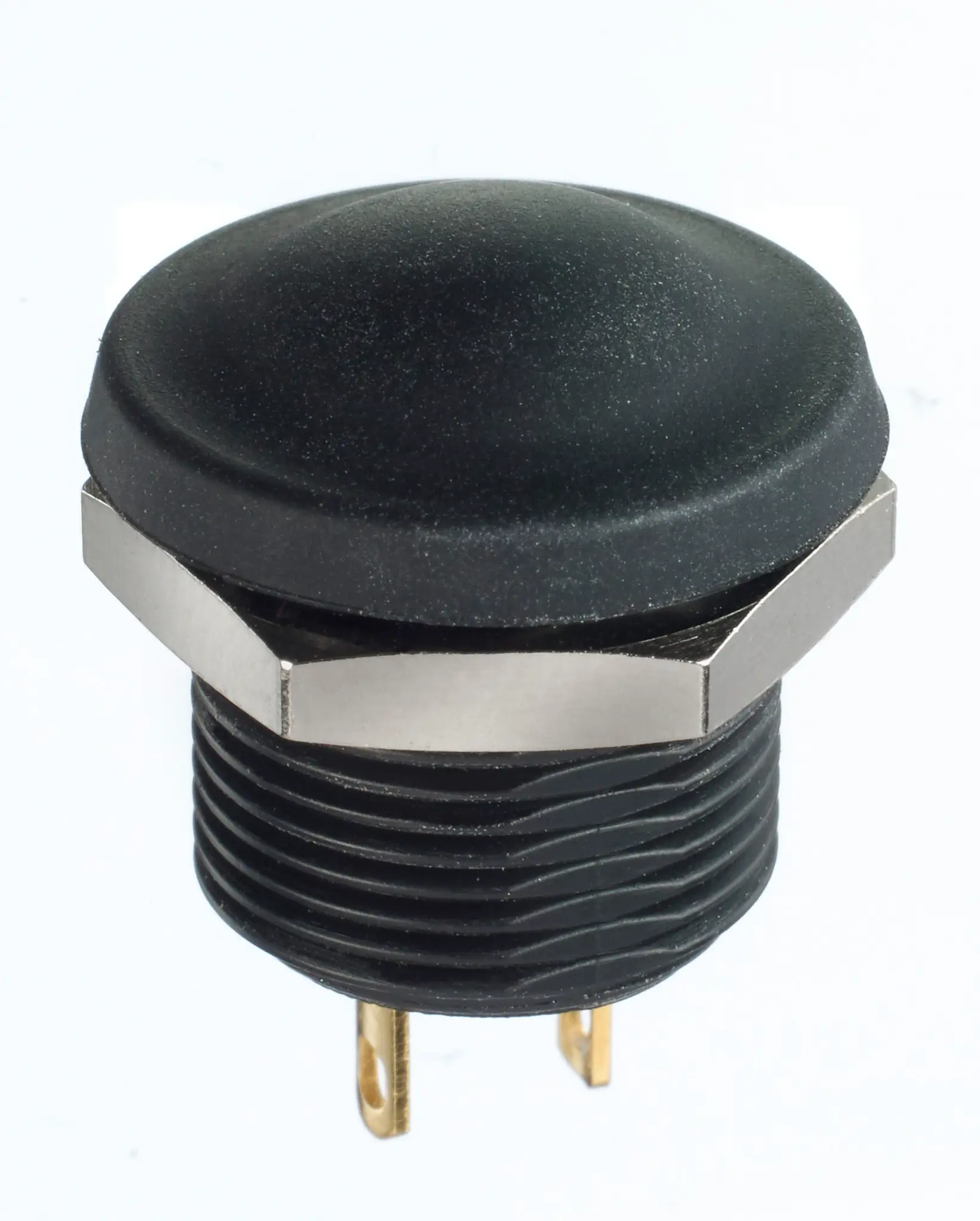Produktfoto 1 von APEM IX Druckschalter Schwarz Tastend Panel Ø 2 x 8 mm, 1 Schließer/1 Öffner / 2 A 28 V dc, IP40, IP69K