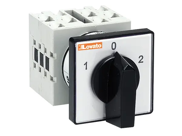 Produktfoto 1 von Lovato GX Nockenschalter, 4-poliger Wechsler / 40A, 4CO, 1, 3-phasig, 3-Stufen, 60°-Wurfwinkel