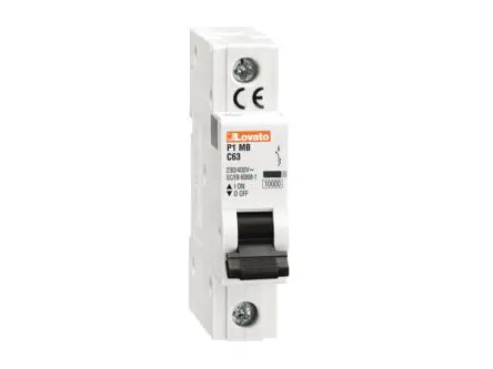 Lovato P1MB Miniaturüberlastschalter Typ C, Pol 1-polig 13A 230V ac, Abschaltvermögen 10 kA P1 60 V dc