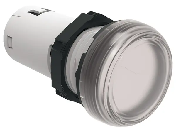 Lovato Leuchtmelder LPML Platinum 24V Klar, Ausschnitt-Ø 22mm LED Tafelmontage IP66, IP67, IP69K