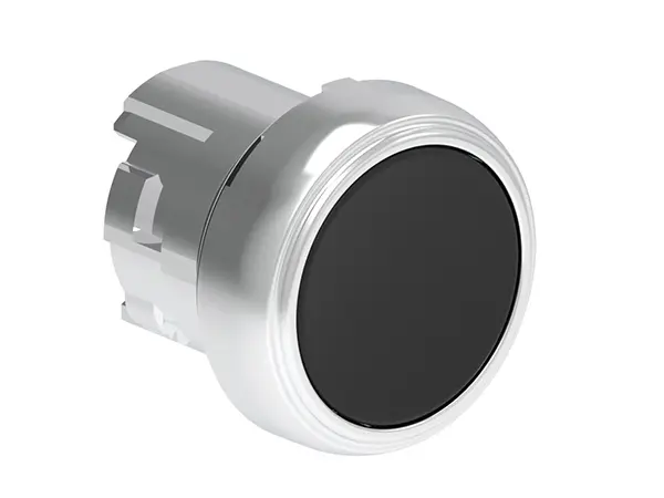 Produktfoto 1 von Lovato Platinum Druckschalter Ø 22 mm, Schwarz Federrückstellung Glatt, IP66