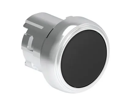 Produktfoto 1 von Lovato Platinum Druckschalter Ø 22 mm, Schwarz Federrückstellung Glatt, IP66