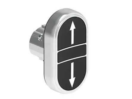 Produktfoto 1 von Lovato Platinum Drucktastenkopf Ø 29.5 mm, Schwarz Federrückstellung Glatt, IP66