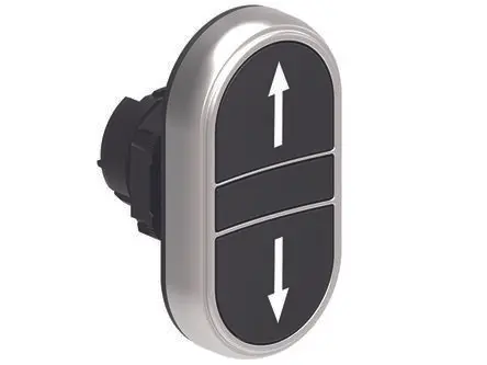 Produktfoto 1 von Lovato LPCB71 Drucktastenkopf Ø 22 mm, Schwarz Federrückstellung Glatt Polyamid, IP66