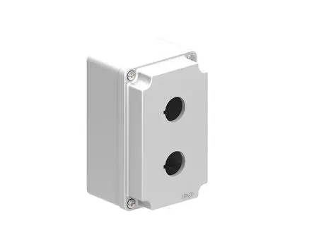 Produktfoto 1 von Lovato LPZM Leere Steuerstation, 2 x Ø 22.5 mm, Grau, Aluminium, IP40, IP66