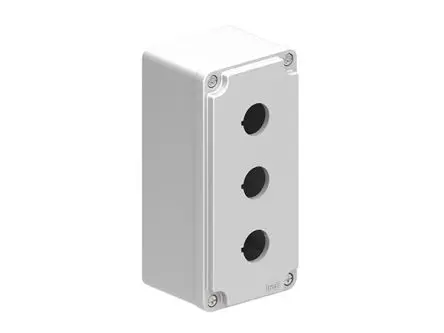 Produktfoto 1 von Lovato LPZM Leere Steuerstation, 3 x Ø 22 mm, Grau, Aluminium, IP66, IP40