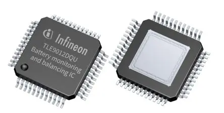 Produktfoto 1 von Infineon Li-Ion Ladegeräte-IC, TQFP 48-Pin, 60 V 75V Eingang 2.63V Ausgang 5 mA