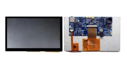 Produktfoto 1 von Bridgetek LCD-Anzeigemodul 7 Zoll FPC Touchscreen Kapazitiv, 800 x 480 Pixel, 154 x 85.92 mm LED