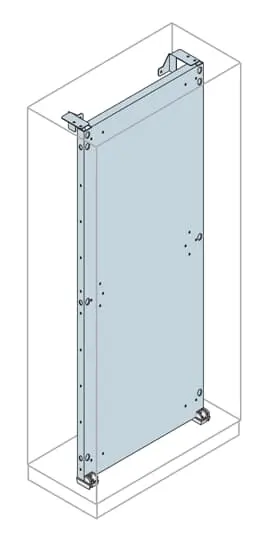 ABB Galvanisierter Stahl Montageplatte, 1.2 m Is2-Gehäuse x 2 m