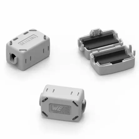 Produktfoto 1 von Würth Elektronik CAR-TEC Ferrit Ringkern mit Schlüssel zu öffnen, Typ Ferrit rastend, für Kabel-Ø 7.5 mm, Nickel-Zink,