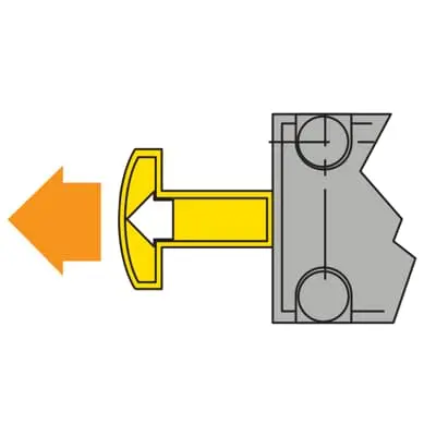 Produktfoto 1 von ABB Kontakt Stahl, für AM2-Schränke, IS2-Gehäuse IS2-EV1144 0.05 mm 50mm