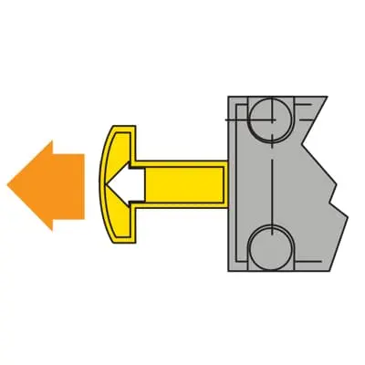ABB Kontakt aus Stahl für AM2-Schränke, IS2-Gehäuse