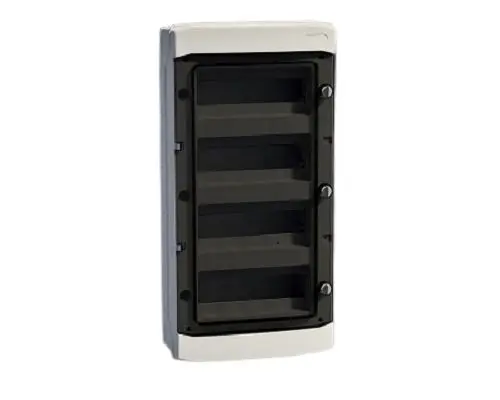 Produktfoto 1 von Fibox MCE65 48M; Universalgehäuse; Polycarbonat; Silbergrau, Deckel: Transparent; IK08 IP65 Breite 319 mm Höhe 664 mm