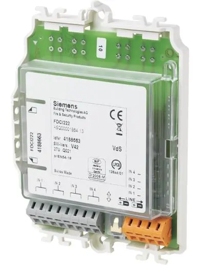 Produktfoto 1 von Siemens Schaltmodul, Typ Schaltmodul zur Verwendung mit FDnet/C-NET-adressierte Detektorleitung