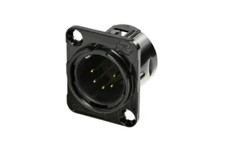 Produktfoto 1 von Re-An Products Gerade 5-polig Steckhülse Stecker Zinn Schwarz XLR-Steckverbinder