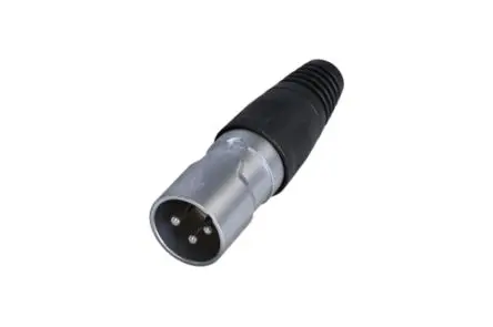 Produktfoto 1 von Re-An Products Gerade 3-polig Steckhülse Stecker Zinn Silber XLR-Steckverbinder, 50V