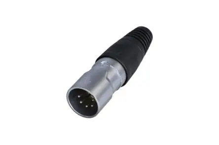 Produktfoto 1 von Re-An Products Gerade 5-polig Steckhülse Stecker Zinn Schwarz XLR-Steckverbinder, 50V