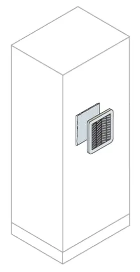 Produktfoto 1 von ABB Rechteckig Polycarbonat Gitter Grau 105 mm 105 mm 0.12 mm