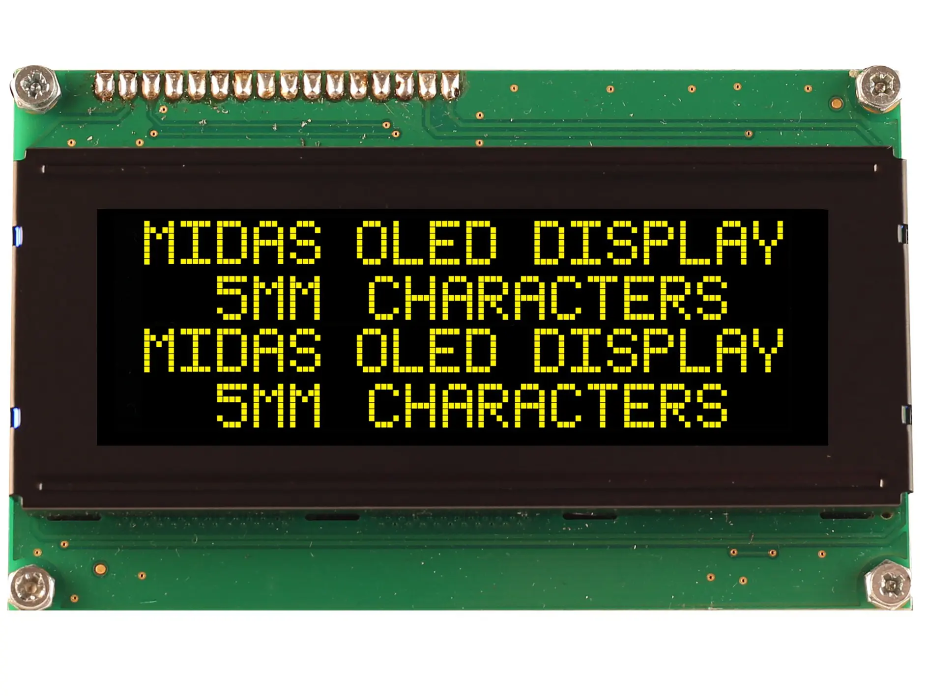 Produktfoto 1 von Midas OLED-Display, 77 x 25.2 mm COB Parallel